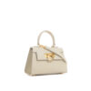 Licia leather handbag - Beige - Carbotti
