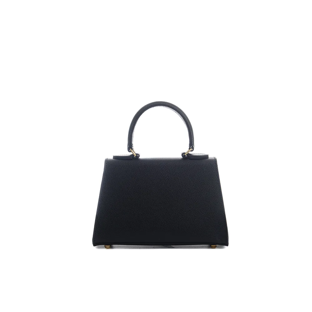 Licia leather handbag - Black - Carbotti