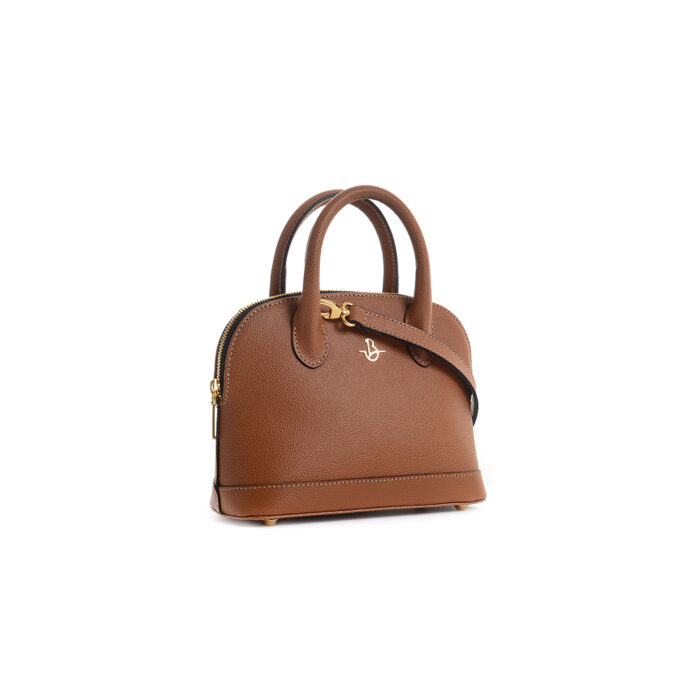 BELLINA 310B - WOMAN LEATHER HANDBAG PALMELLATO TAN