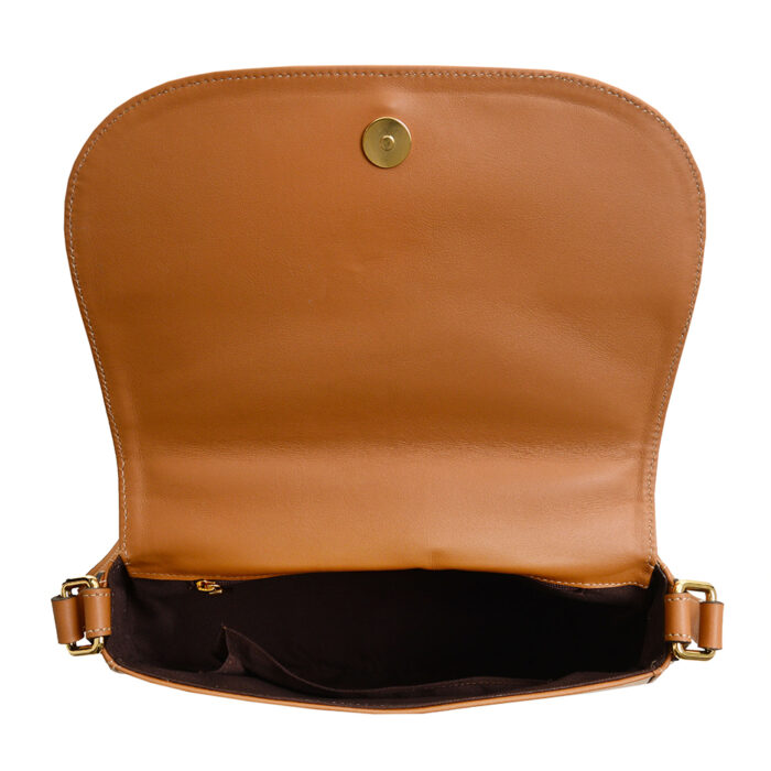 Borsa in pelle Adele - Vitello skyline cuoio - immagine 4