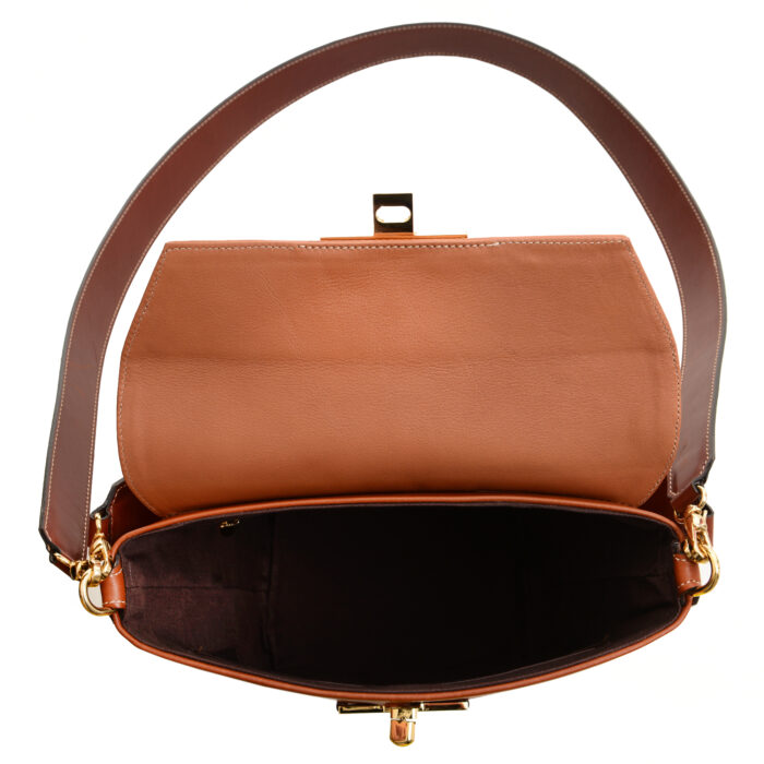 Audrey 231 - Woman Leather handbag tan