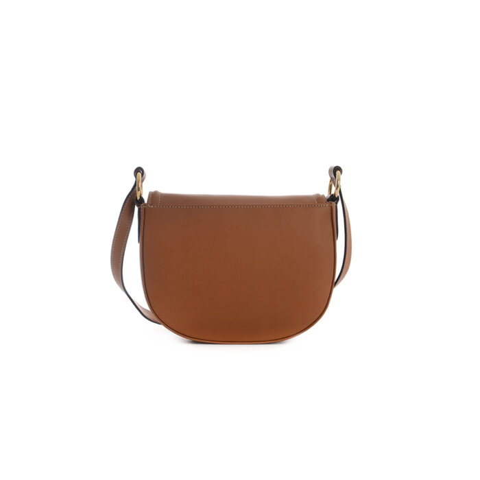 Sara leather handbag -  Skyline calfskin tan - Image 3