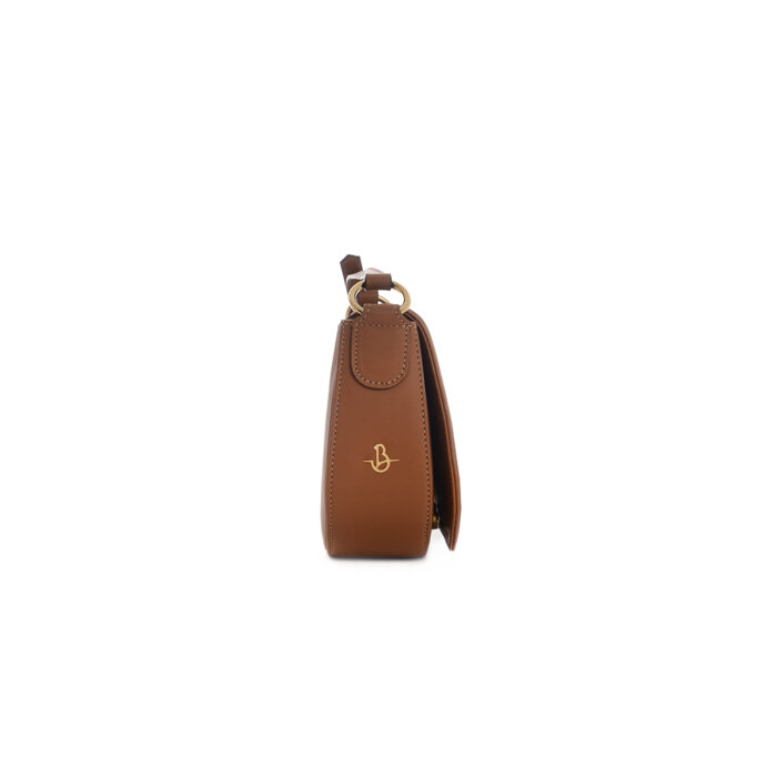 Sara leather handbag -  Skyline calfskin tan - Image 4