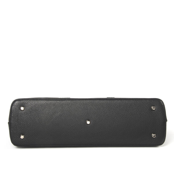 Marina leather handbag - Black - Image 3