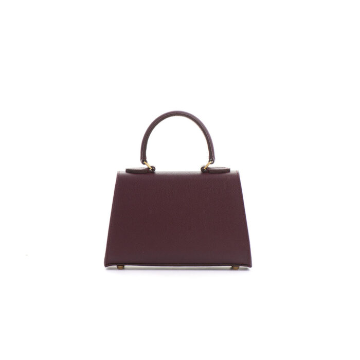 Licia leather handbag - Bordeaux - Image 4