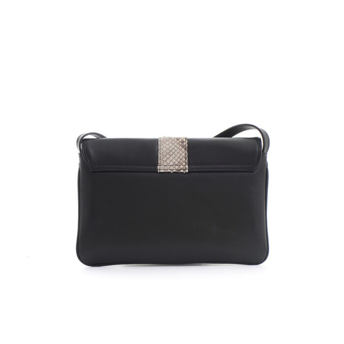 Borsa in pelle Michela - Tresor nero / serpente roccia - immagine 3