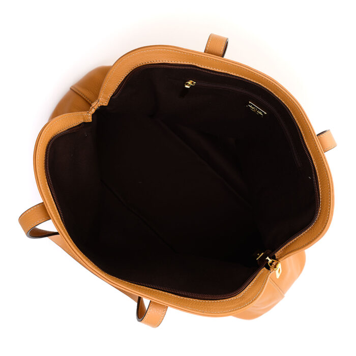 Borsa in pelle Marina - Miele - immagine 5