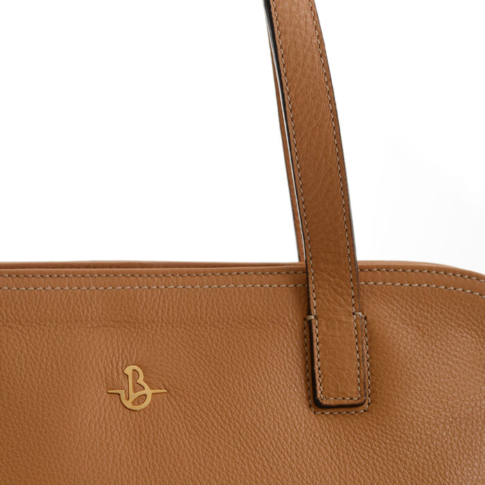 Borsa in pelle Marina - Miele - immagine 3