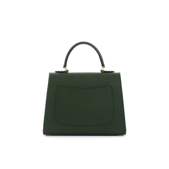 Loren leather handbag - Green - Image 4