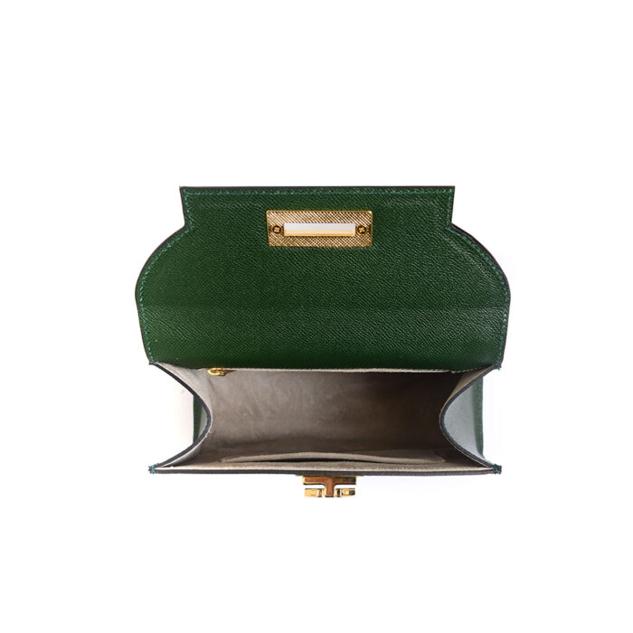 Loren leather handbag - Green - Image 6