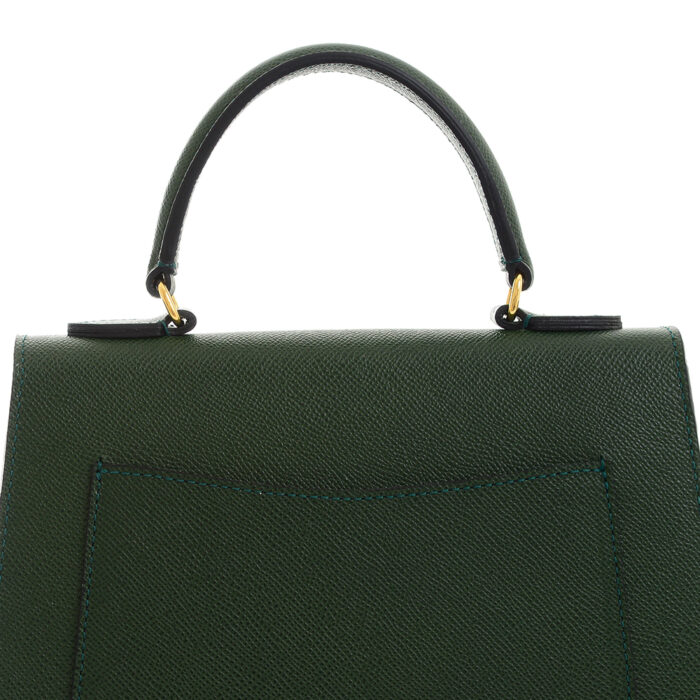 Loren leather handbag - Green - Image 5