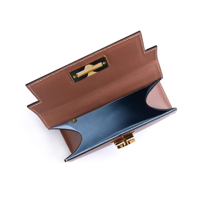 Greta leather handbag - Bicolor - Twin tan - Image 5