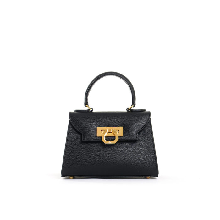 Hera leather handbag - Black - Image 2