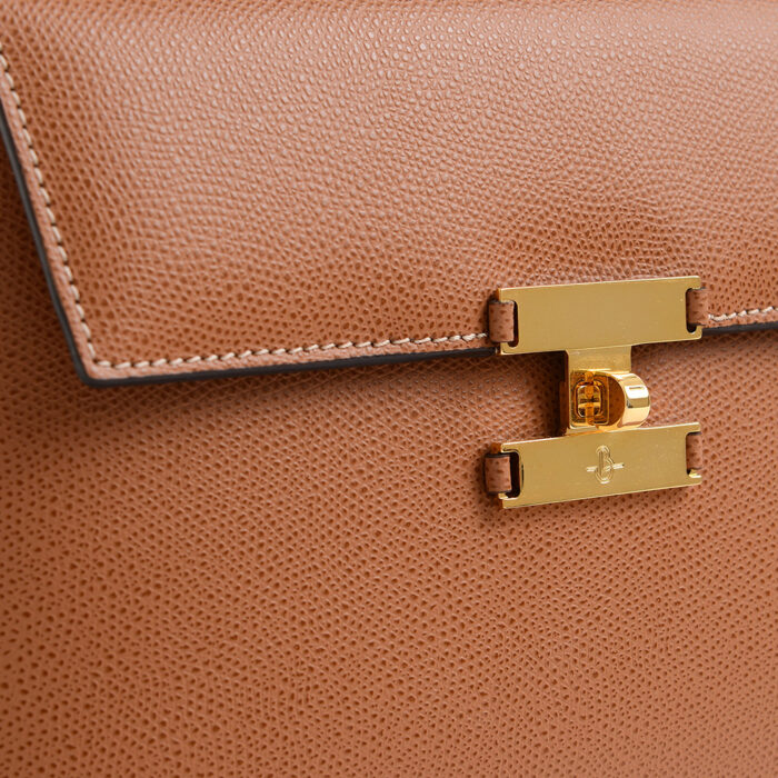 New Lady leather handbag - Tan - Image 3