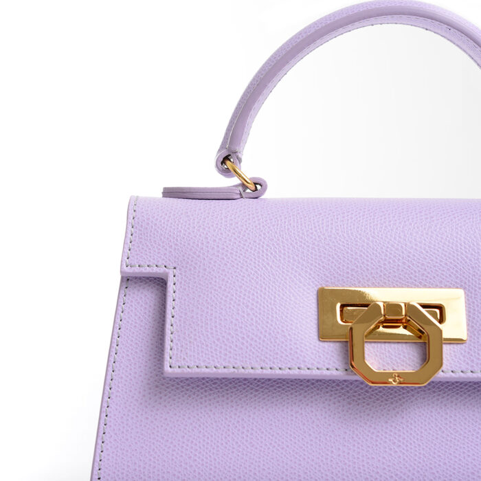 Greta leather handbag - Lavanda 30 - Image 3