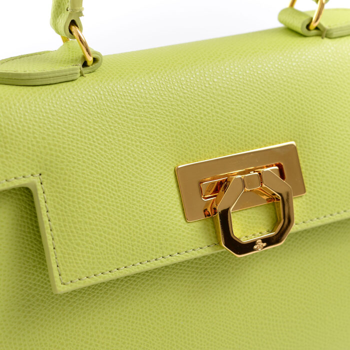 Greta leather handbag - Green 34 - Image 3