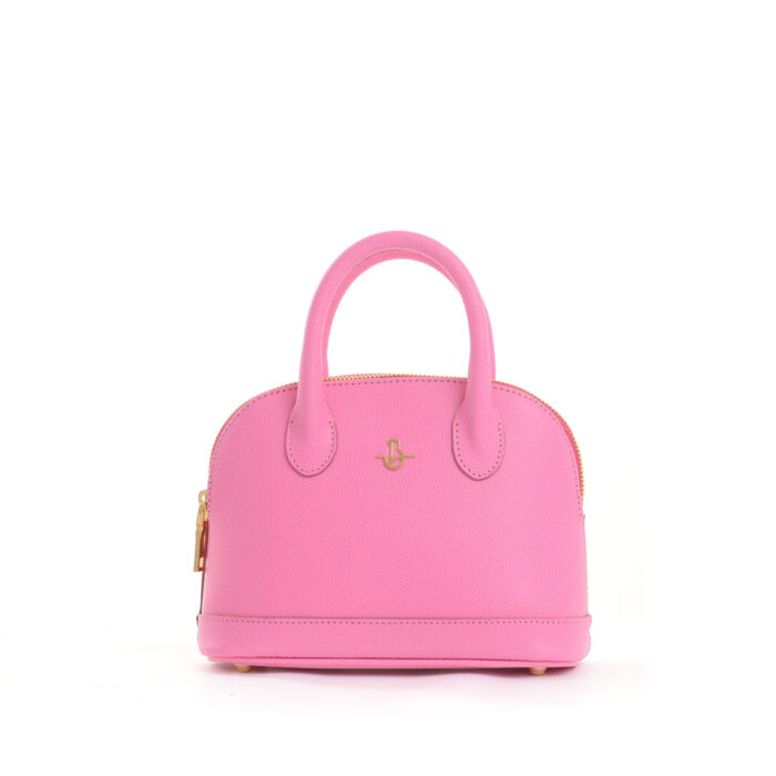 Borsa in pelle Bellina - Rosa Barbie - immagine 2