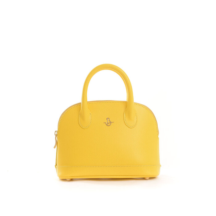Borsa in pelle Bellina - Giallo - immagine 2