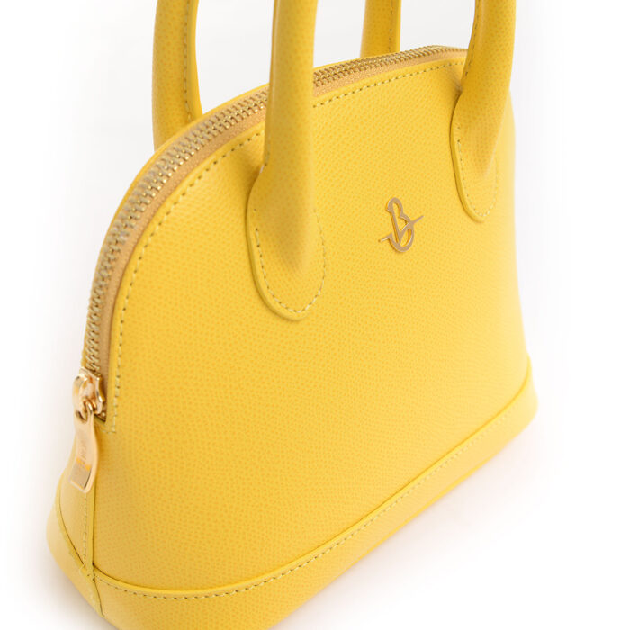 Borsa in pelle Bellina - Giallo - immagine 4