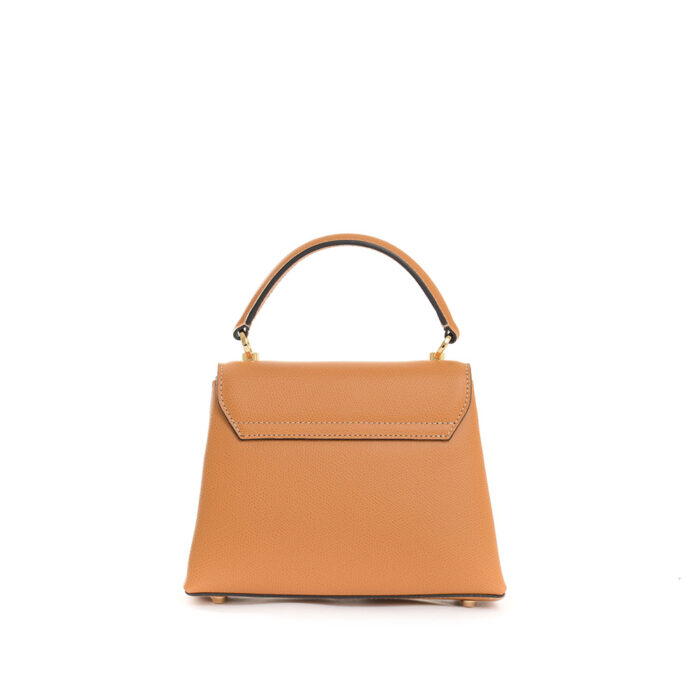 Diana leather handbag - Honey - Image 4