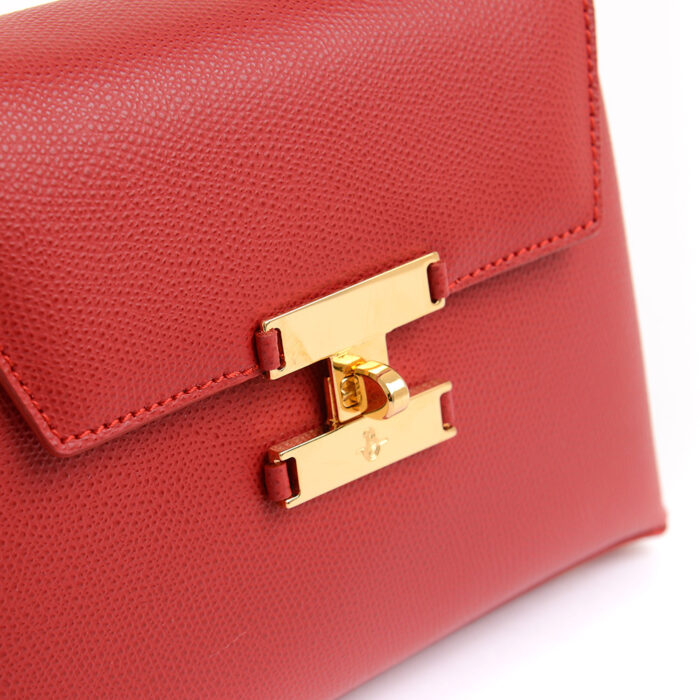 Diana leather handbag - Red - Image 3