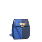 Valentina leather handbag - Twin bluette 18/blue 19