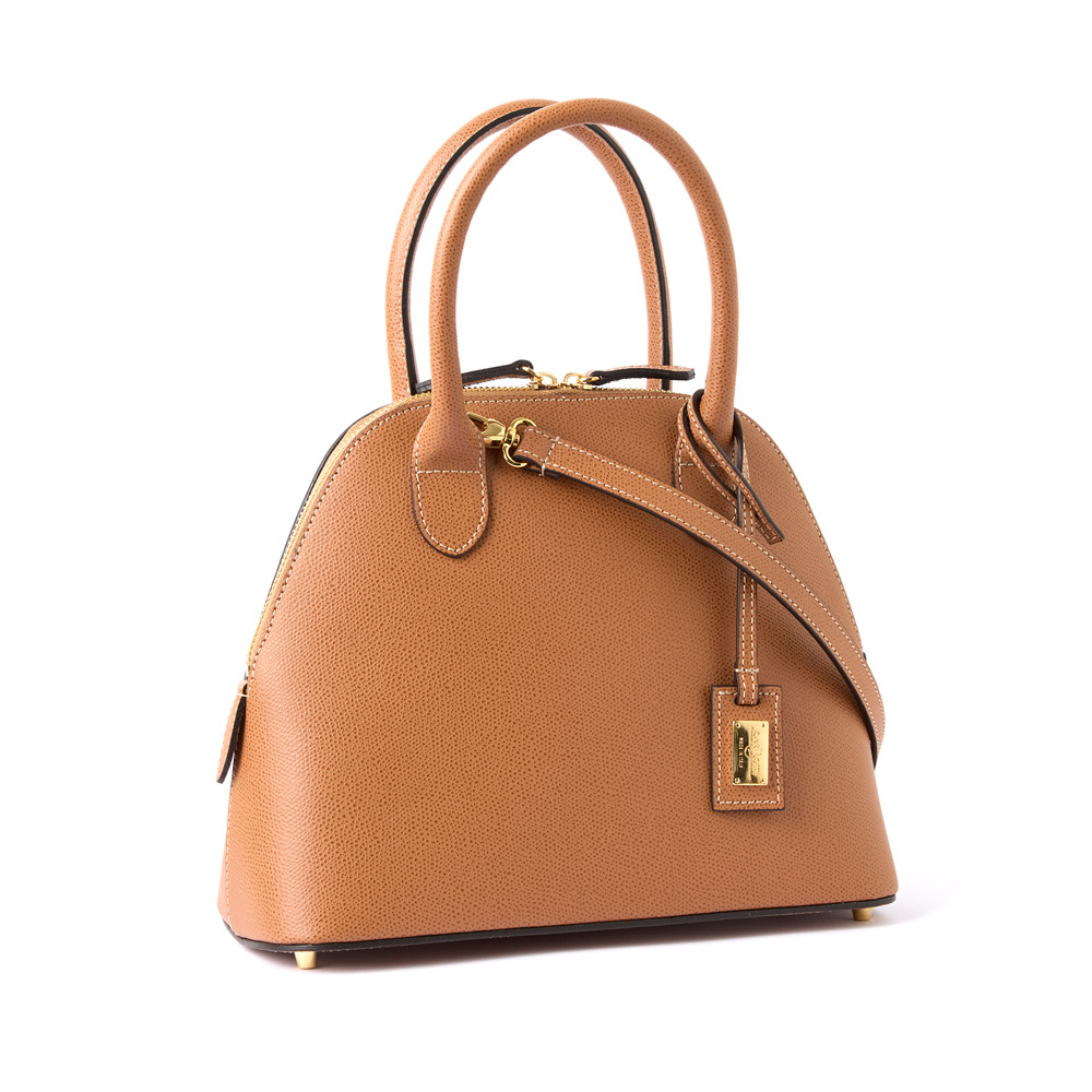 Bella leather handbag tan