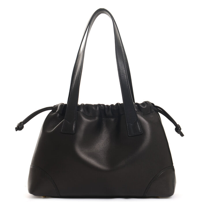 Bella leather handbag - Nappa black - Image 2