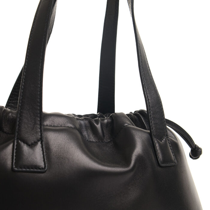 Bella leather handbag - Nappa black - Image 3