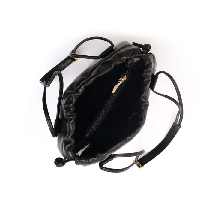 Borsa in pelle Isa - Nappa nero - immagine 4