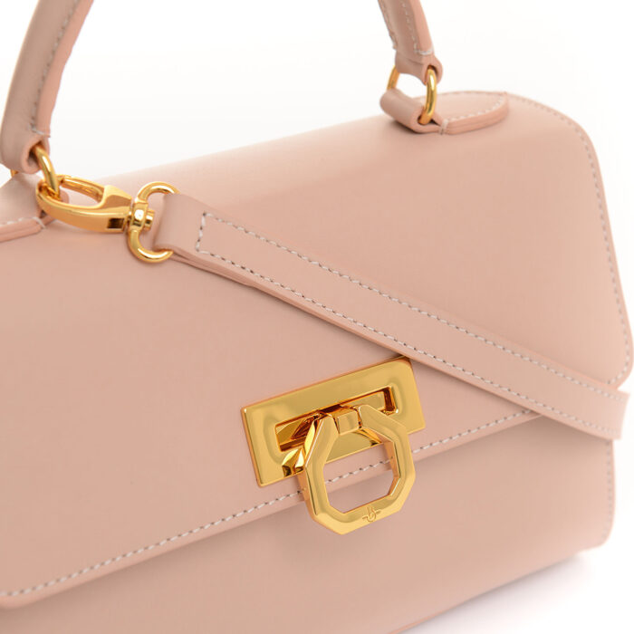 Sofia leather handbag - Lush calfskin nude - Image 3