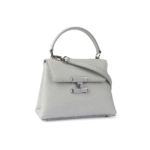 Diana leather handbag grey