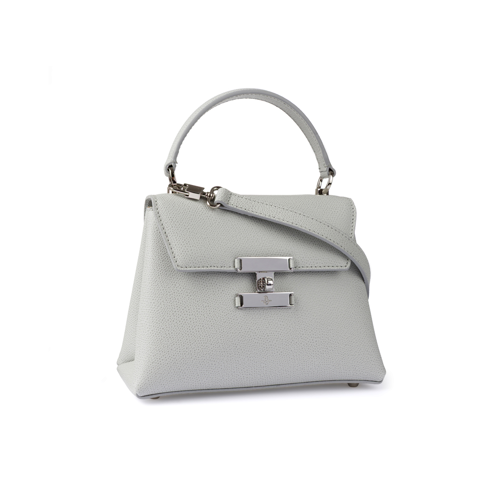 Diana leather handbag grey