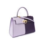 Elena leather handbag twin lavanda/plum
