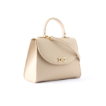 Marta leather handbag taupe