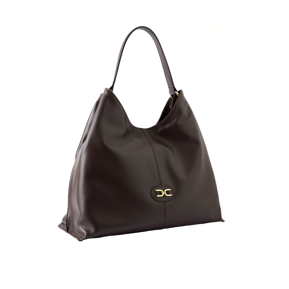 Brenda leather handbag brown