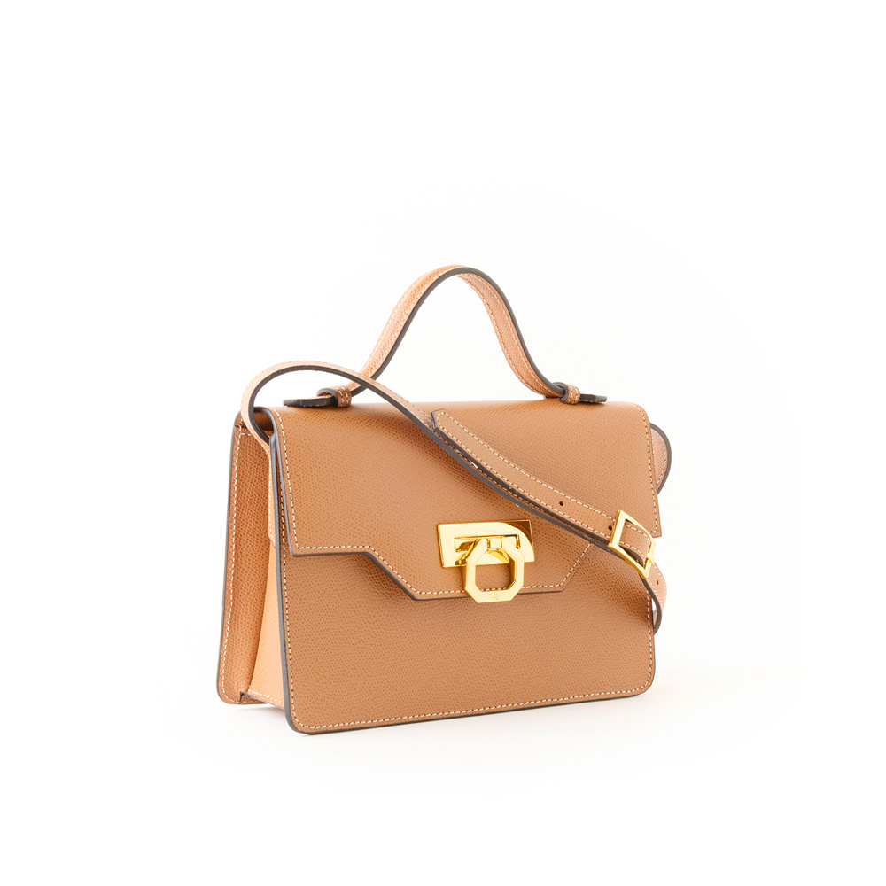 Giulia leather handbag tan