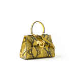 Licia snake leather handbag yellow