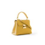 Diana leather handbag senape