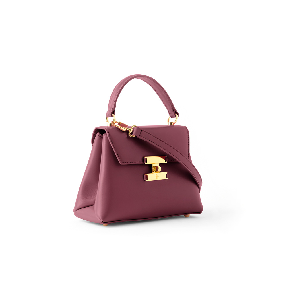 Diana leather handbag bordeaux
