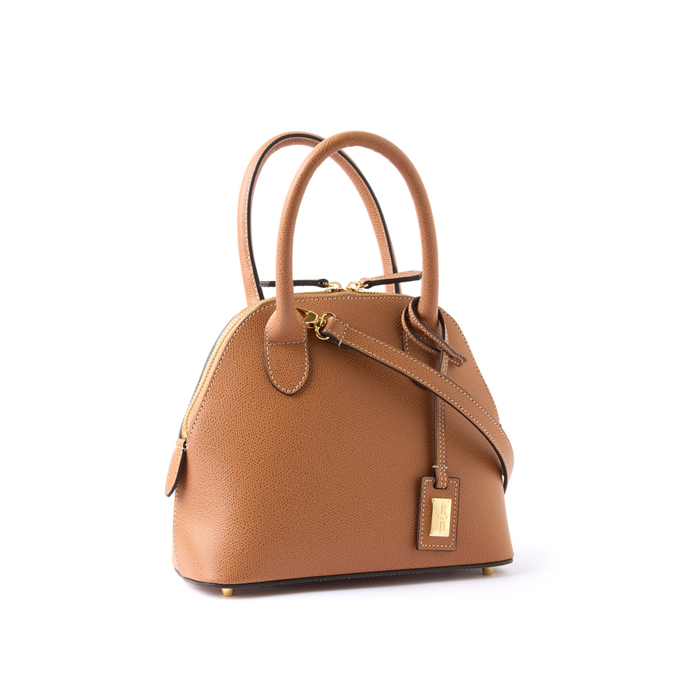 Bellina leather handbag tan