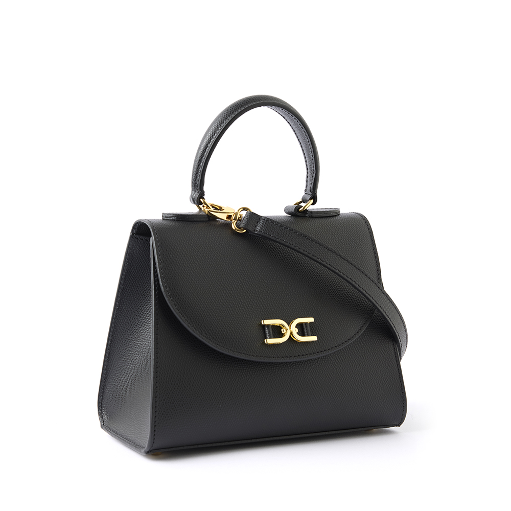 Marta mini leather handbag black