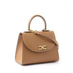 Marta mini leather handbag tan