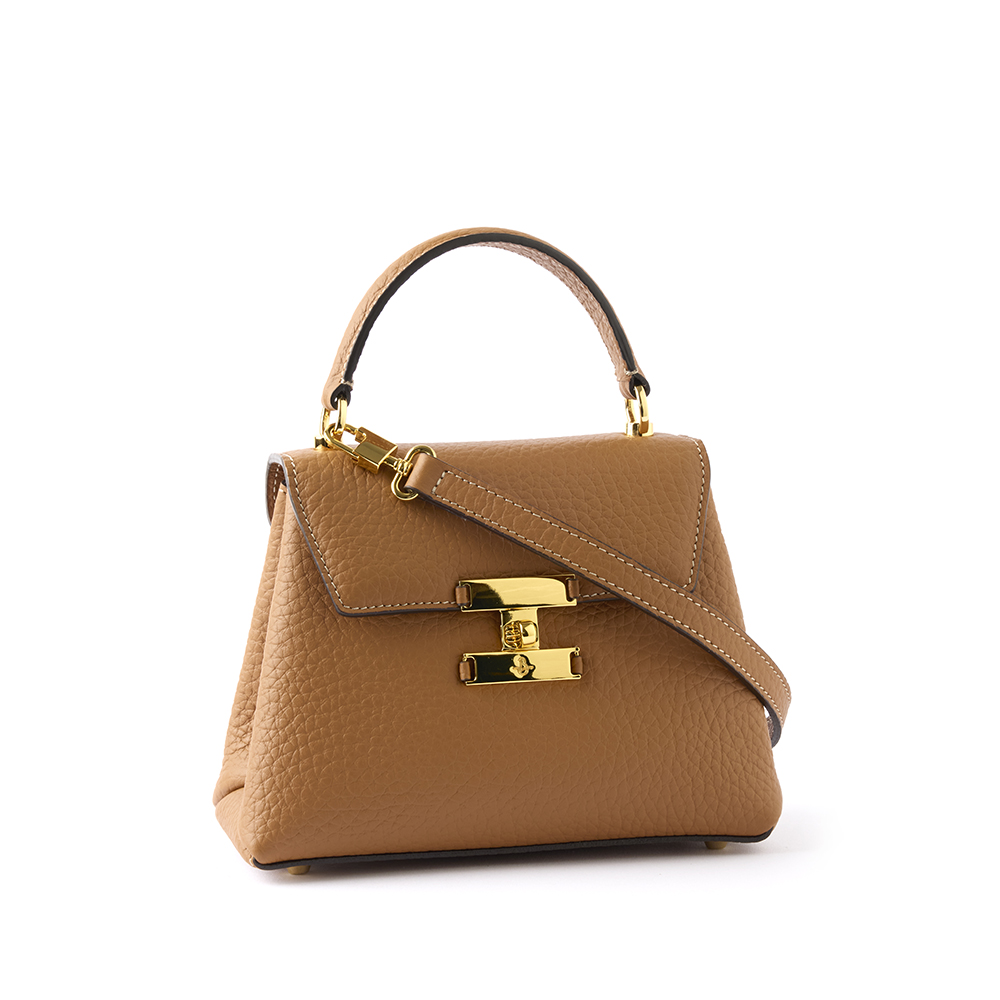 Diana leather handbag taurus tan