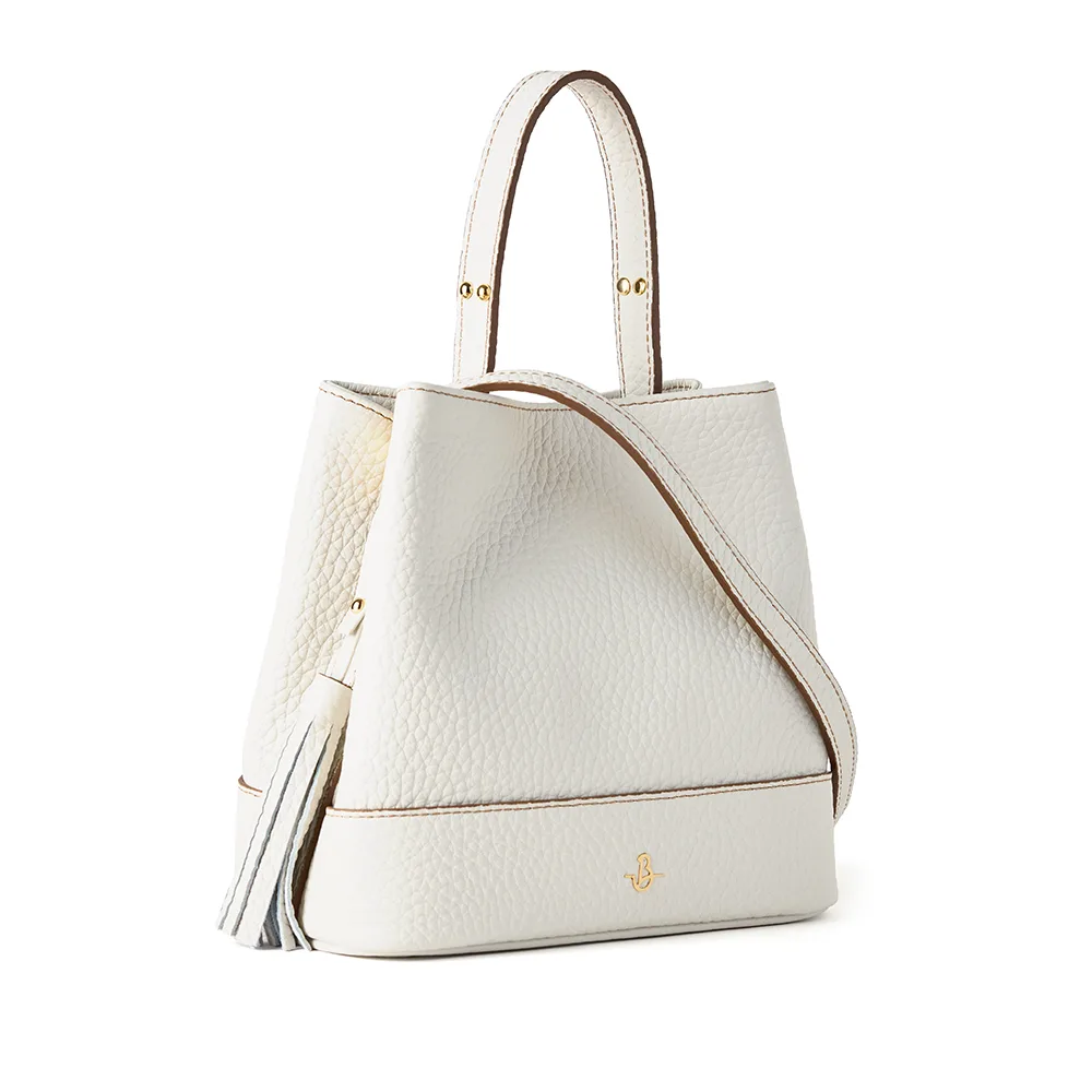 Licia leather handbag - Tan - Carbotti