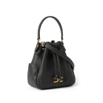Ivy leather handbag black
