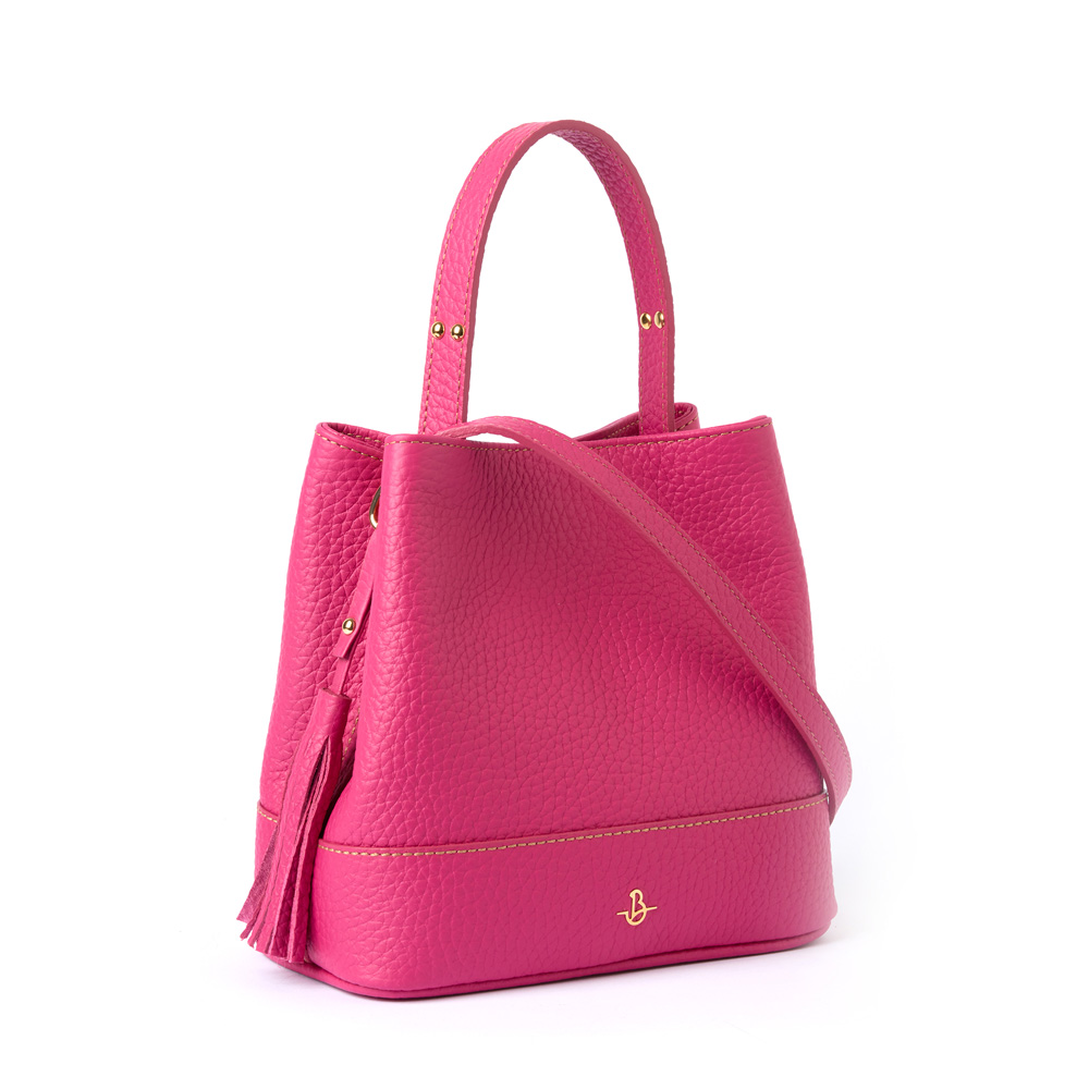 Vivienne leather handbag fuchsia