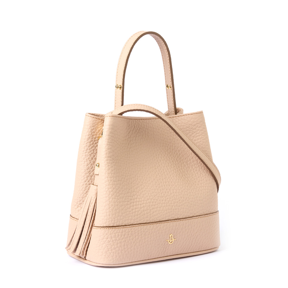 Vivienne leather handbag powder
