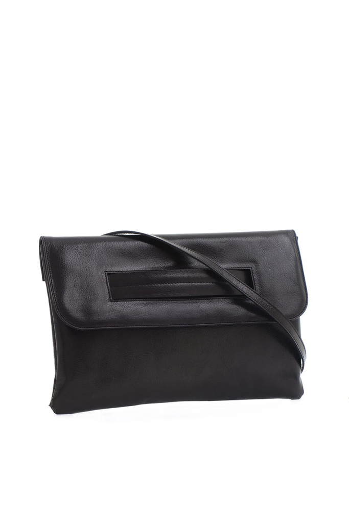 Carbotti bag cover Cristina agnello chiffon nero